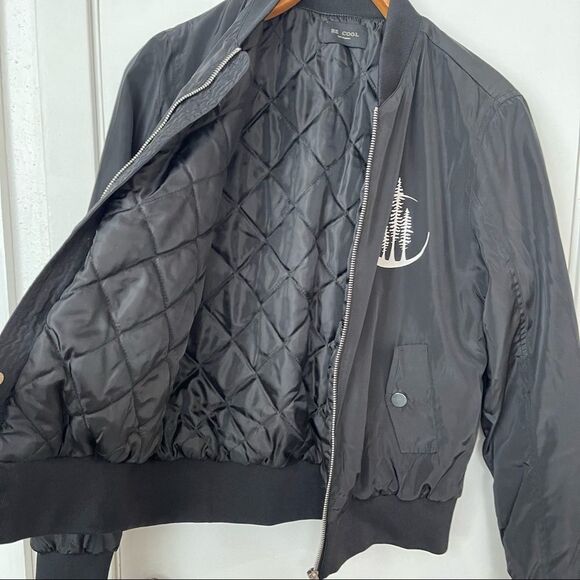 Be Cool Los Angeles black bomber jacket - Picture 4 of 8